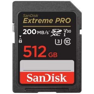 Карта памяти SanDisk SDXC Extreme Pro 512Gb (SDSDXXD-512G-GN4IN)  (13725)