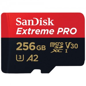 Карта памяти MicroSDXC SanDisk Extreme Pro 256Gb (SDSQXCZ-256G-GN6MA)  (13226)