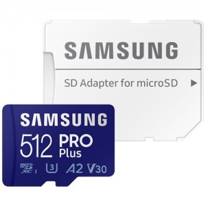 Карта памяти MicroSDXC Samsung PRO Plus 512Gb (MB-MD512KA)  (13729)