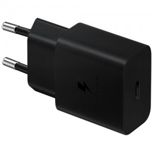 Сетевое зарядное устройство Samsung EP-T1510 15W USB Type-C Black (Черный) с кабелем  (13745)