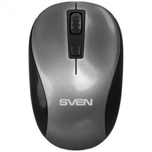 Беспроводная мышь SVEN RX-255W USB оптическая Grey (Серая)  (10368)